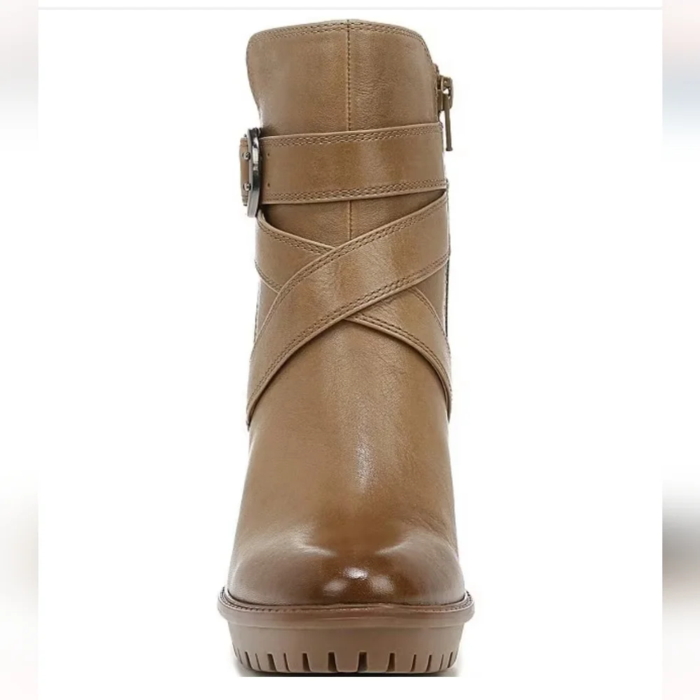 Naturalizer Lyra Leather Water Repellent Lug Sole Boots
